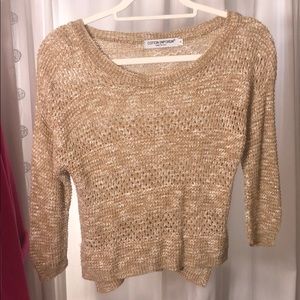 Gold, knit sweater